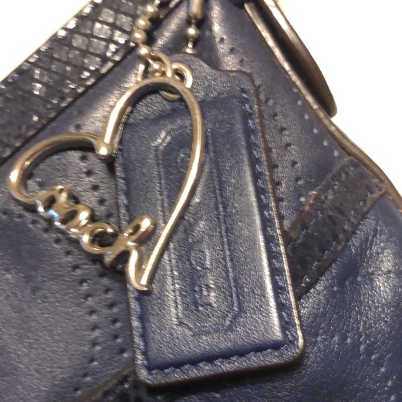 Coach navy blue bag - Picture 4 of 5